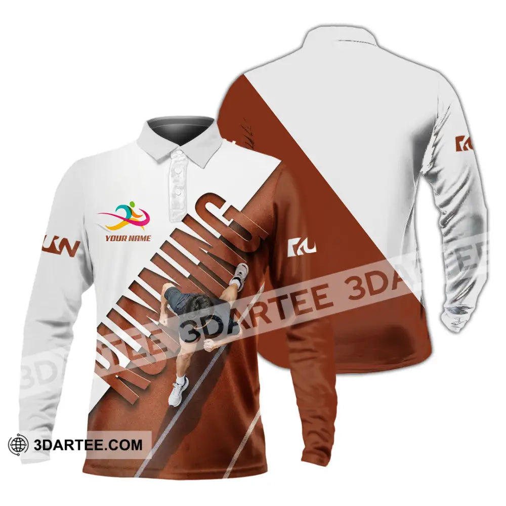 Unisex Shirt - Custom Running Shirt - Long Sleeve Polo / S - T-shirt