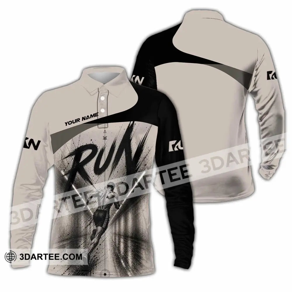 Unisex Shirt - Custom Running Shirt - Long Sleeve Polo / S - T-shirt