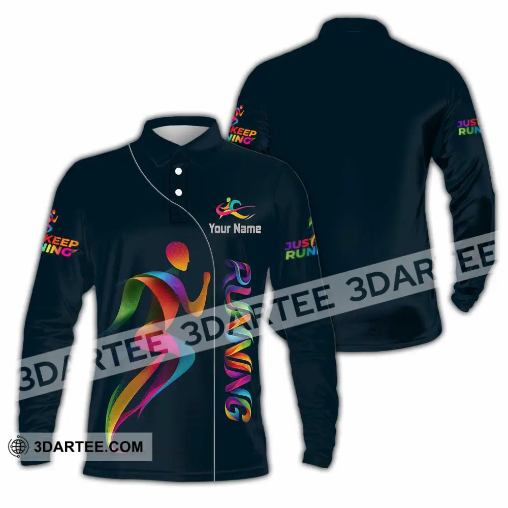 Unisex Shirt - Custom Running Shirt - Long Sleeve Polo / S - T-shirt