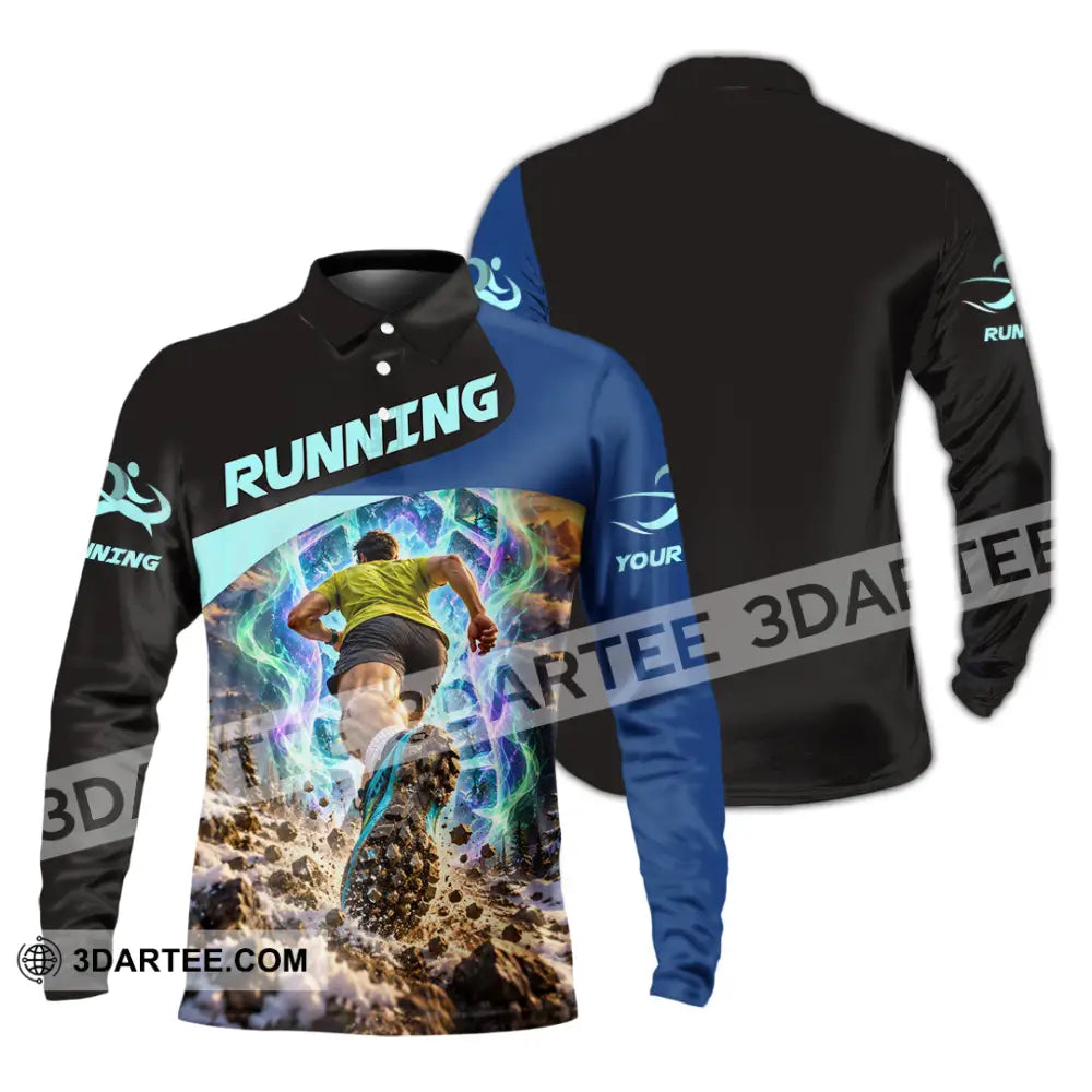 Unisex Shirt - Custom Running Shirt - Long Sleeve Polo / S - T-shirt