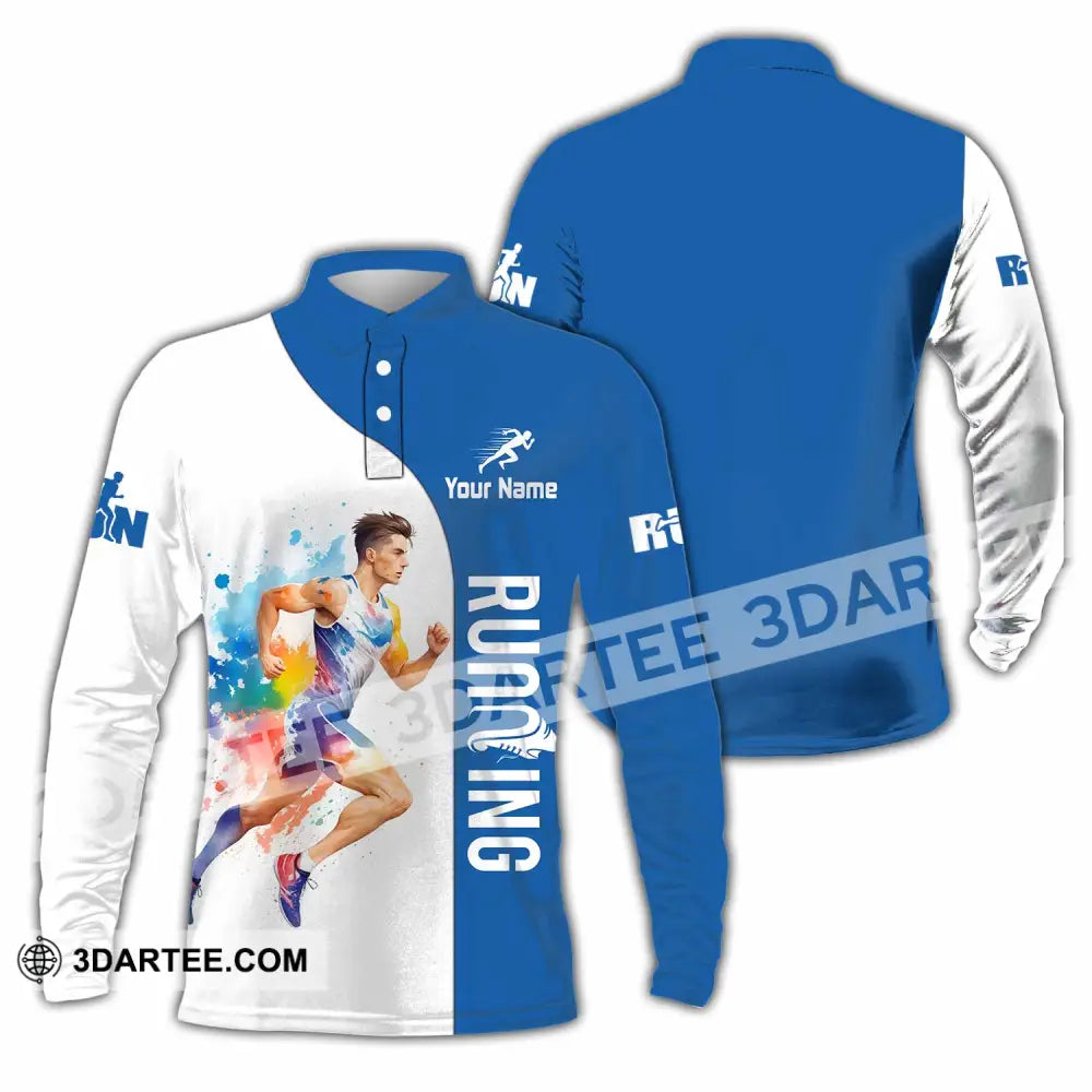 Unisex Shirt - Custom Running Shirt - Long Sleeve Polo / S - T-shirt