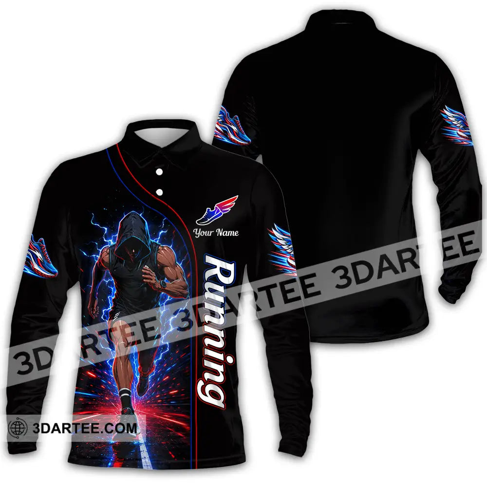 Unisex Shirt - Custom Running Shirt - Long Sleeve Polo / S - T-shirt