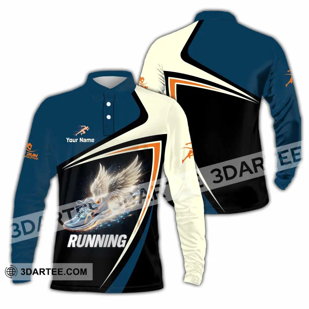 Unisex Shirt - Custom Running Shirt - Long Sleeve Polo / S - T-shirt