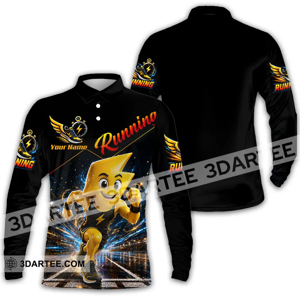 Unisex Shirt - Custom Running Shirt - Long Sleeve Polo / S - T-shirt