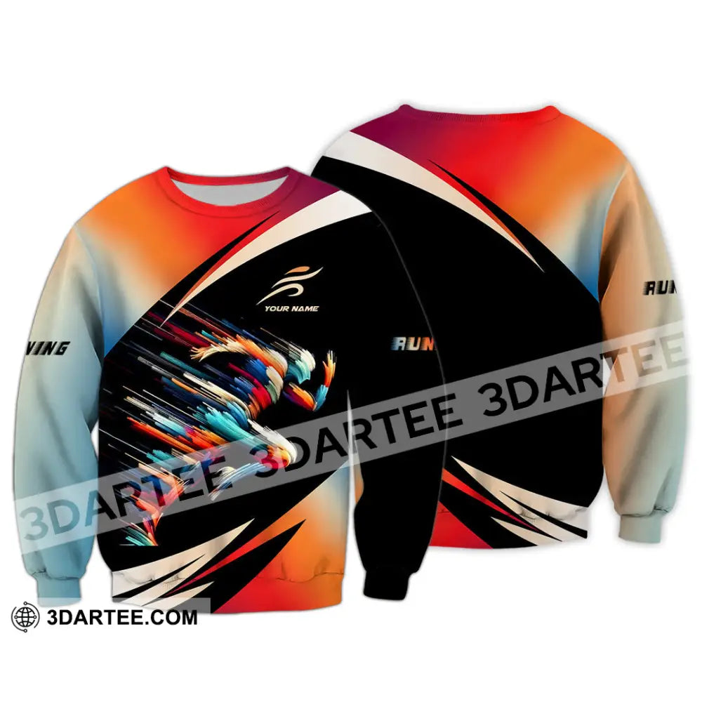 Unisex Shirt - Custom Running Shirt Long Sleeve / S T-shirt