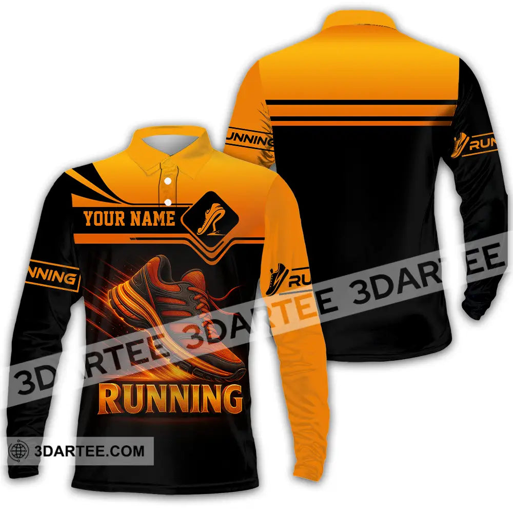 Unisex Shirt - Custom Running Lover Shirt Long Sleeve Polo / S T-shirt
