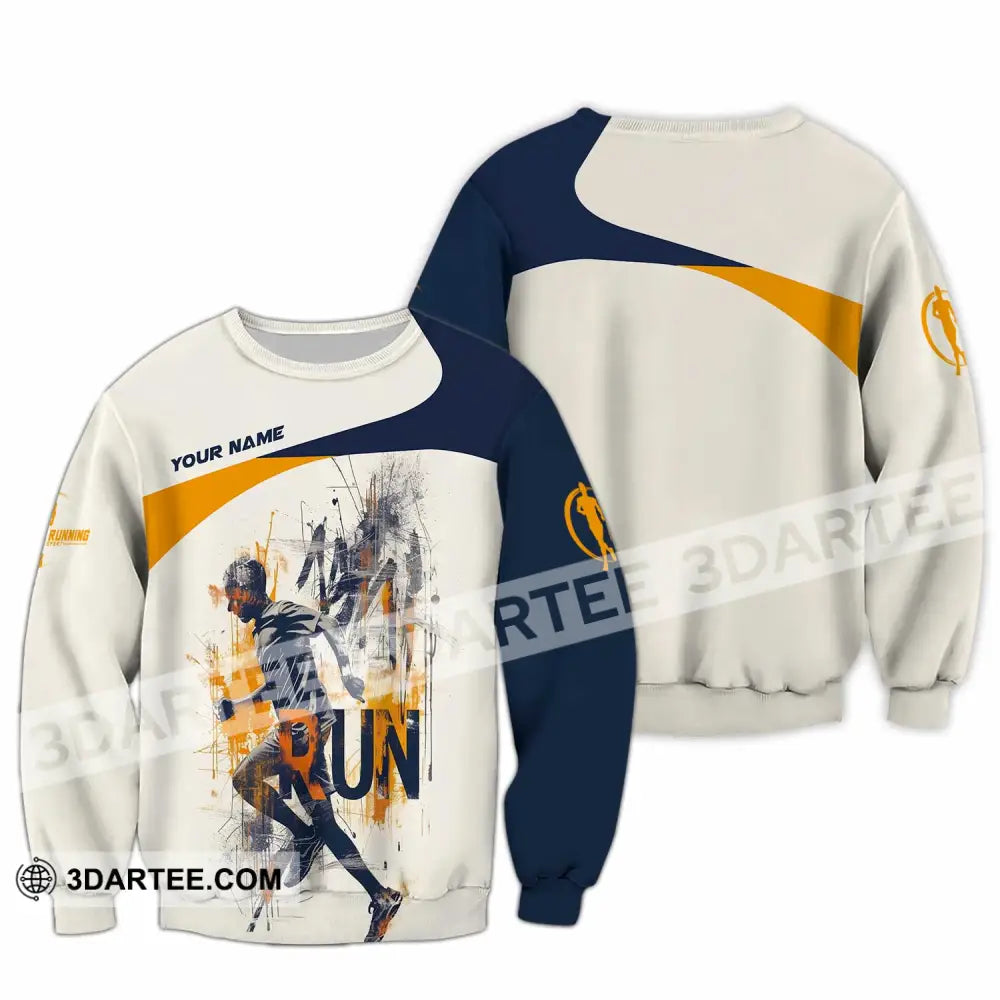 Unisex Shirt - Custom Running Never Give Up 3D Shirt Long Sleeve / S T-shirt