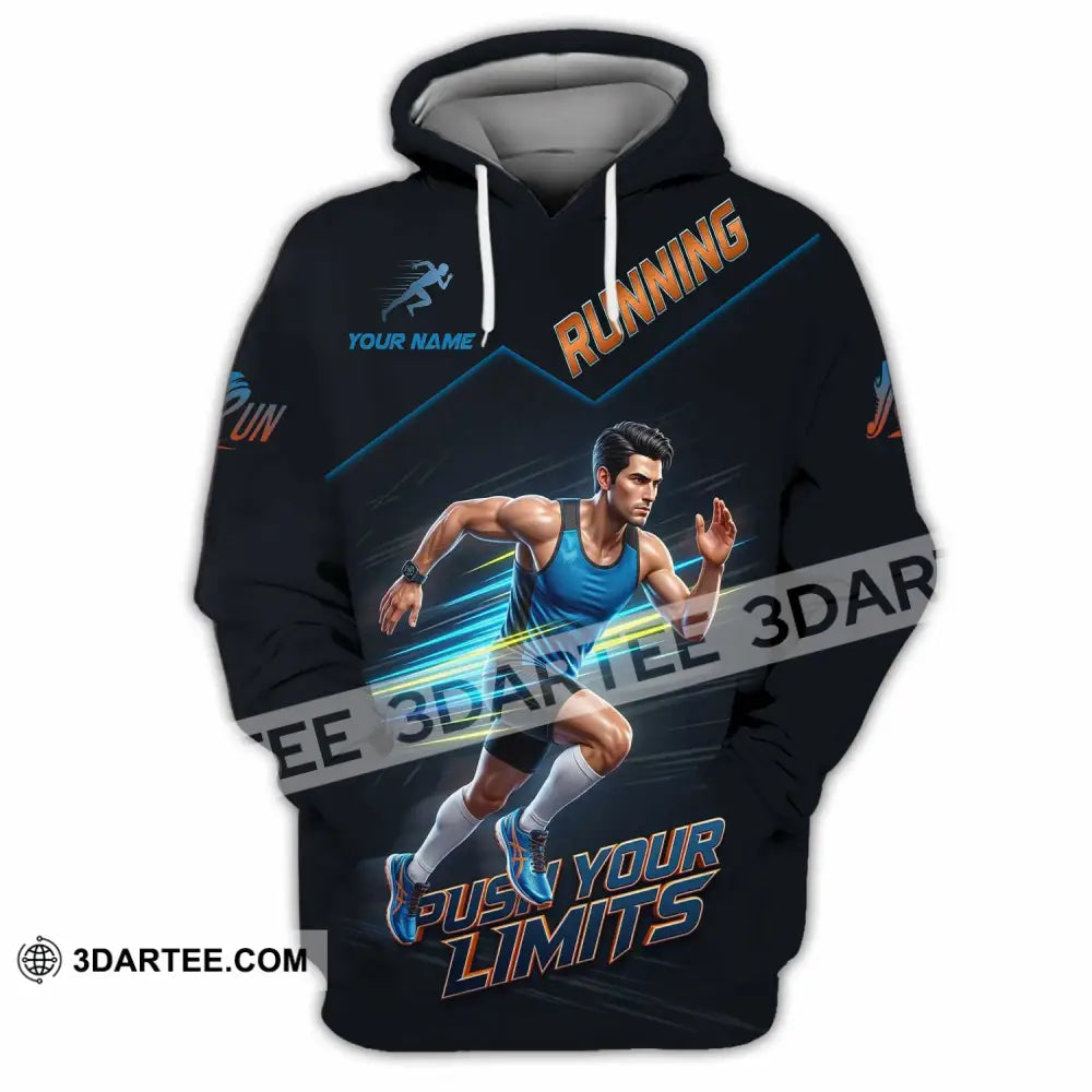 Unisex Shirt - Custom Running Push Your Limits Shirt - Hoodie / S - T-shirt