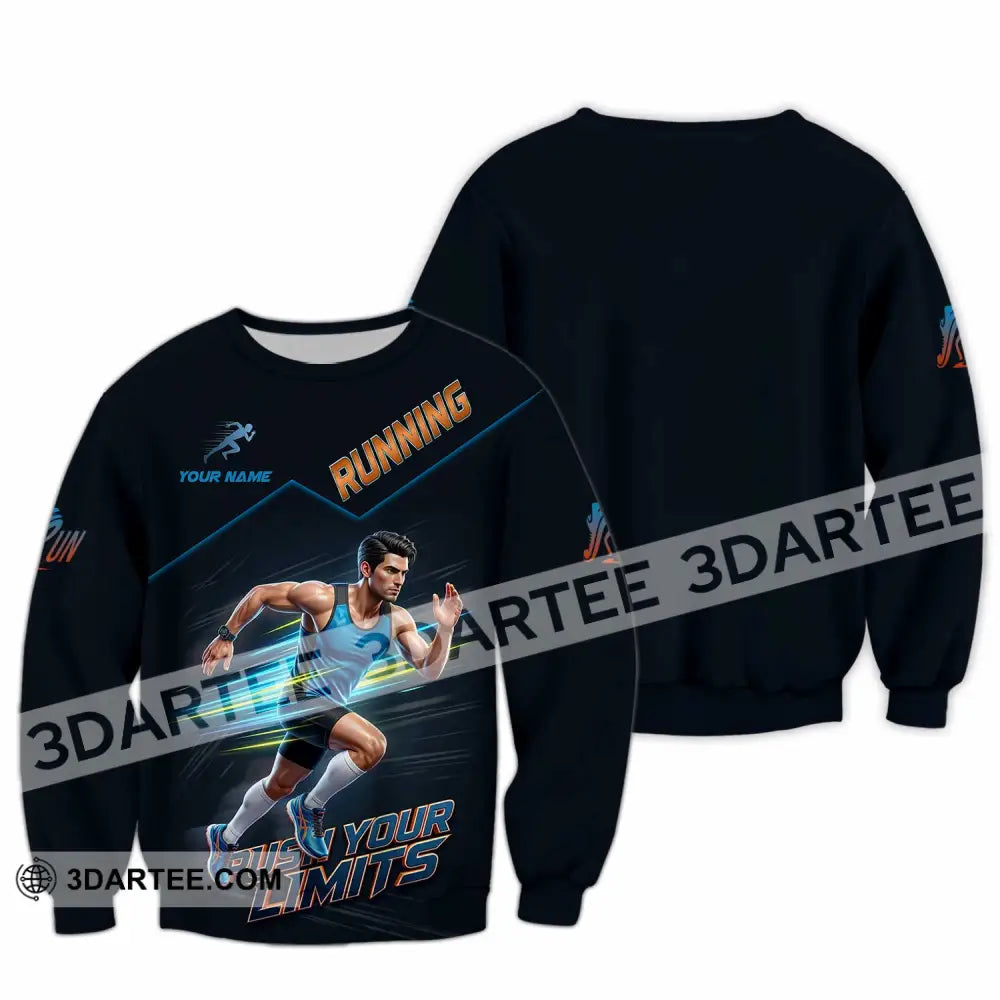 Unisex Shirt - Custom Running Push Your Limits Shirt - Long Sleeve / S - T-shirt