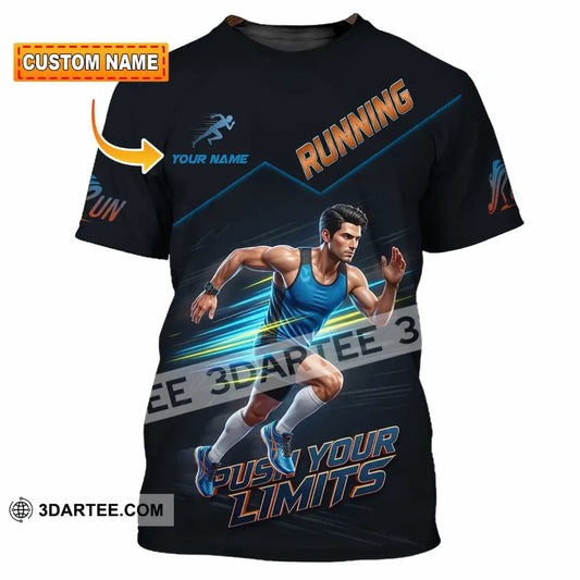 Unisex Shirt - Custom Running Push Your Limits Shirt - T-shirt