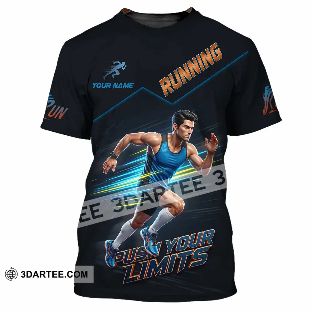 Unisex Shirt - Custom Running Push Your Limits Shirt - T-Shirt / S - T-shirt