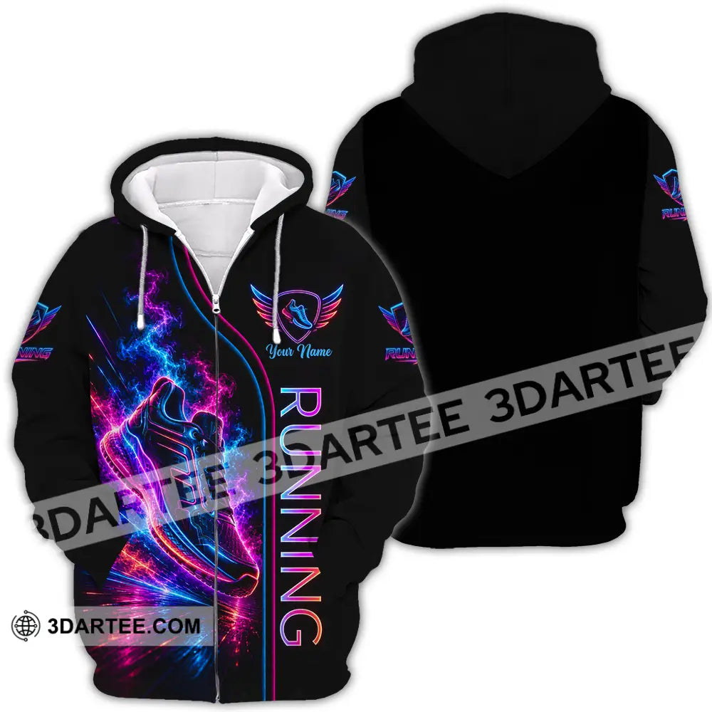 Unisex Shirt - Custom Running Shirt - Zipper Hoodie / S - T-shirt