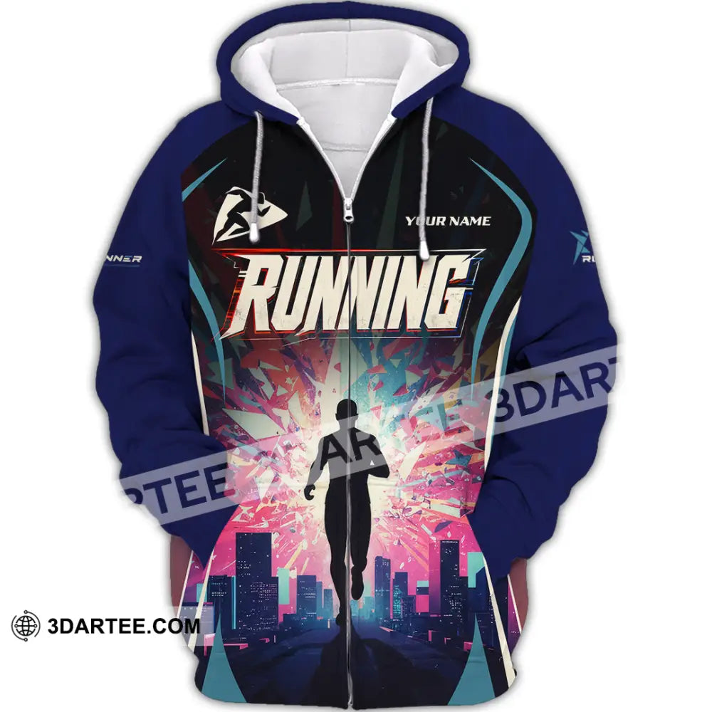 Unisex Shirt - Custom Running Shirt - Zipper Hoodie / S - T-shirt