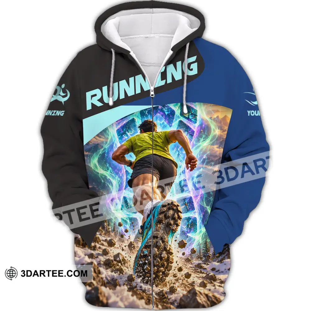 Unisex Shirt - Custom Running Shirt - Zipper Hoodie / S - T-shirt