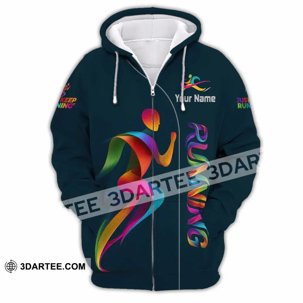 Unisex Shirt - Custom Running Shirt - Zipper Hoodie / S - T-shirt
