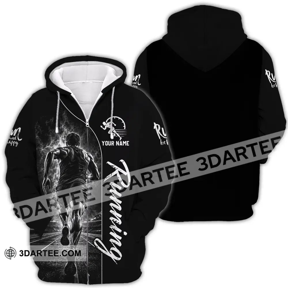 Unisex Shirt - Custom Running Shirt - Zipper Hoodie / S - T-shirt