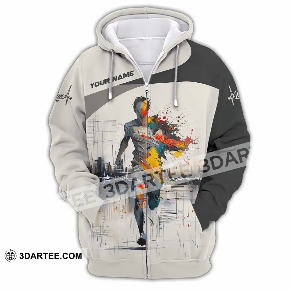Unisex Shirt - Custom Running Shirt - Zipper Hoodie / S - T-shirt
