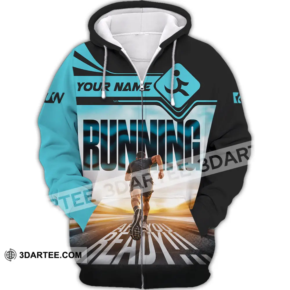 Unisex Shirt - Custom Running Shirt - Zipper Hoodie / S - T-shirt