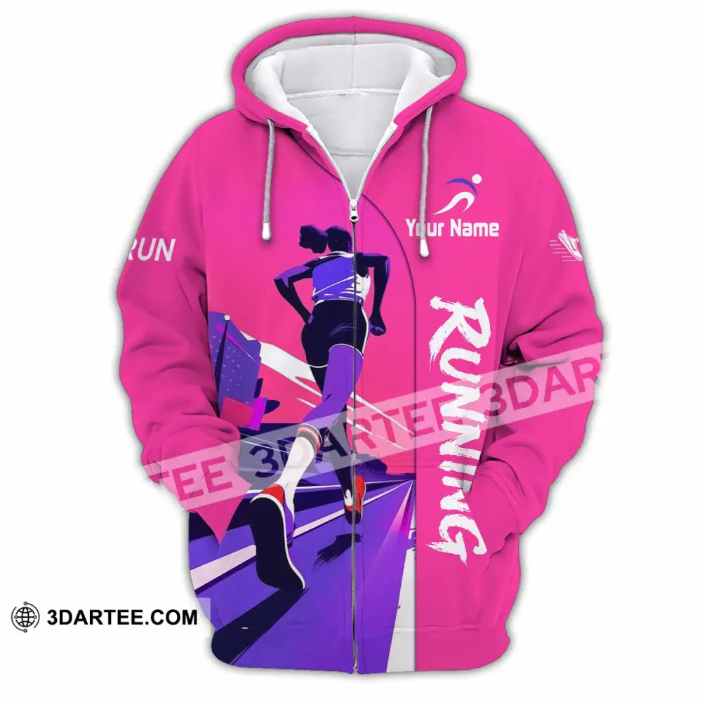 Unisex Shirt - Custom Running Shirt - Zipper Hoodie / S - T-shirt