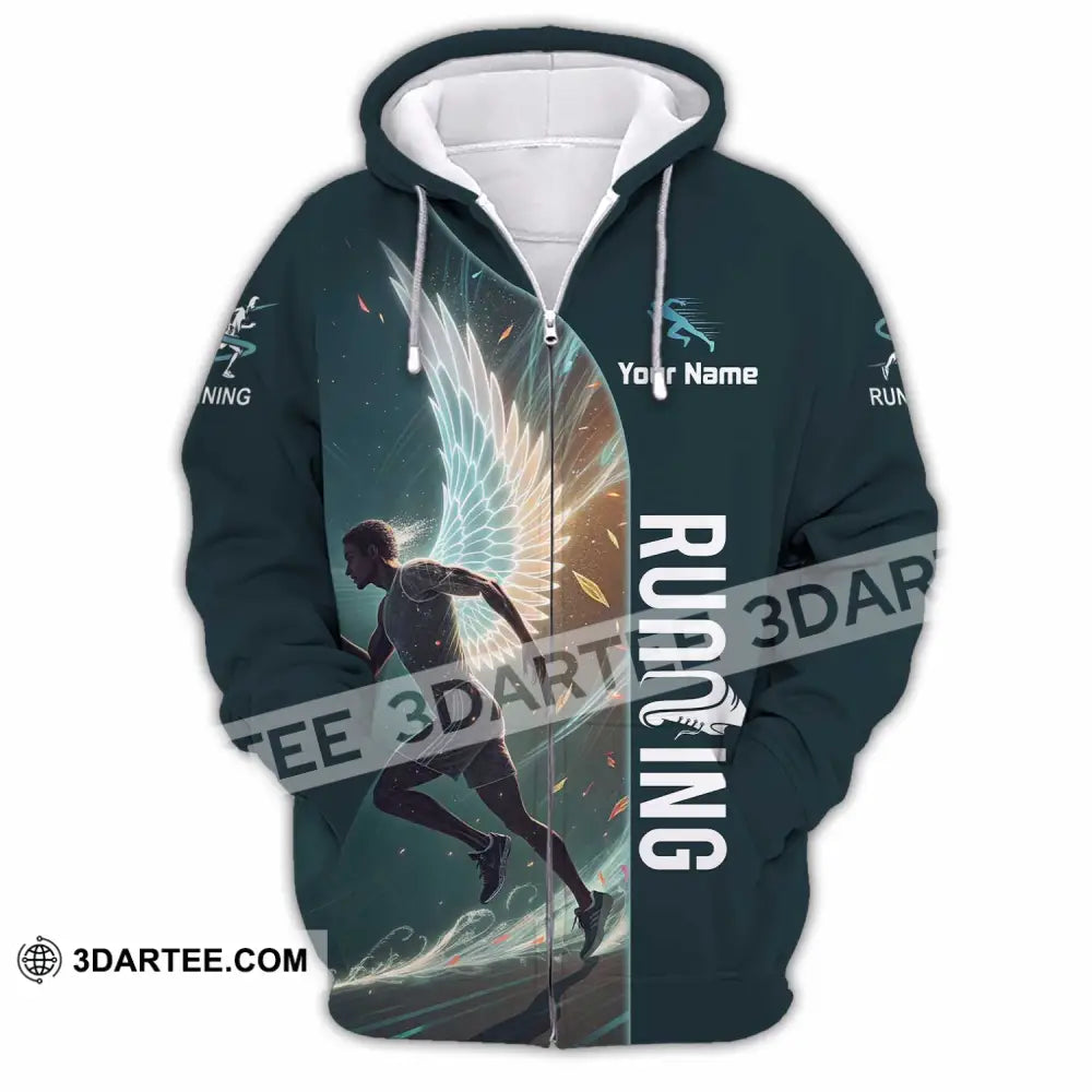 Unisex Shirt - Custom Running Shirt - Zipper Hoodie / S - T-shirt