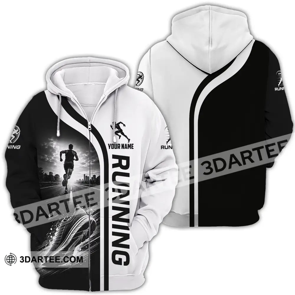 Unisex Shirt - Custom Running Shirt - Zipper Hoodie / S - T-shirt