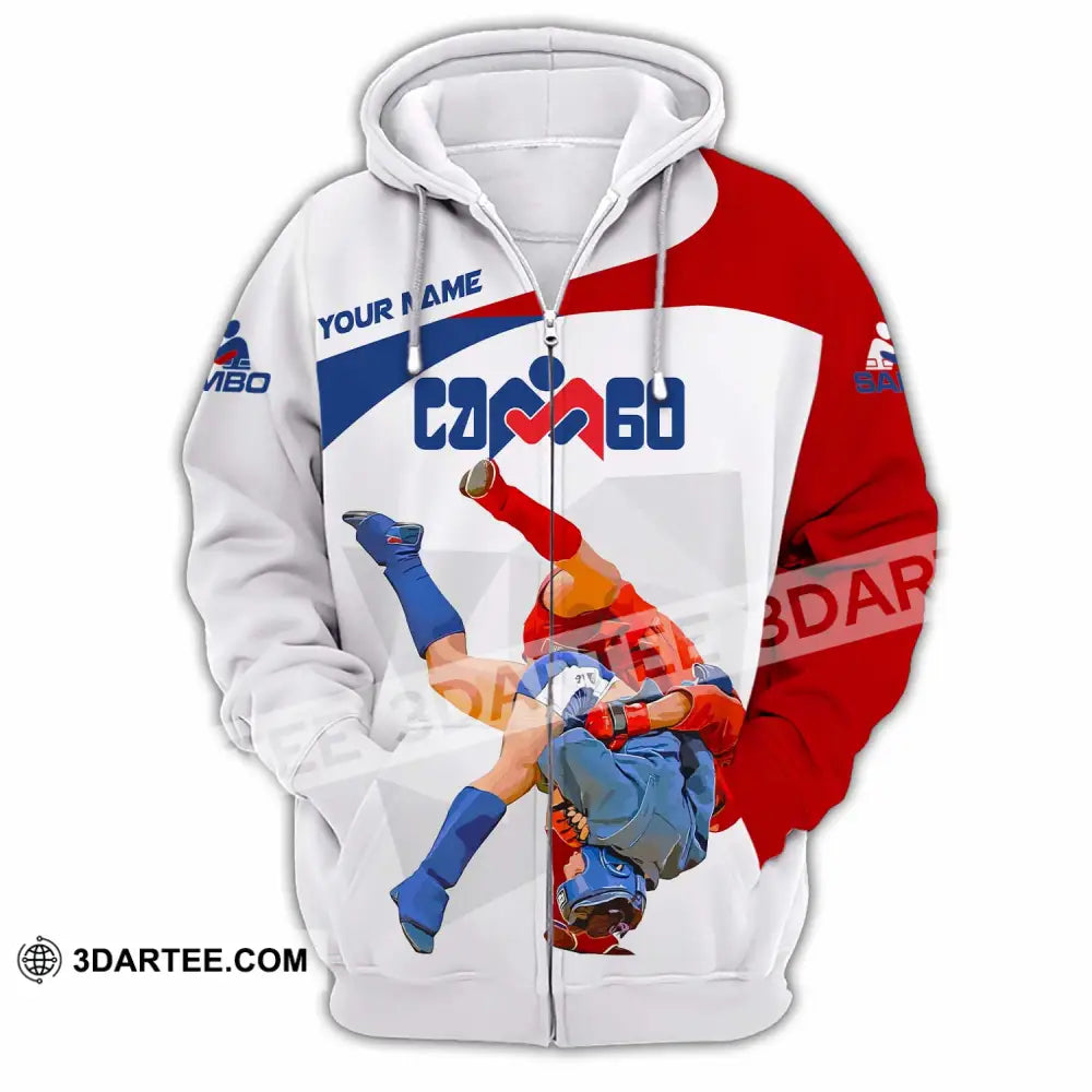 Unisex Shirt - Custom Sambo Shirt Zipper Hoodie / S T-shirt