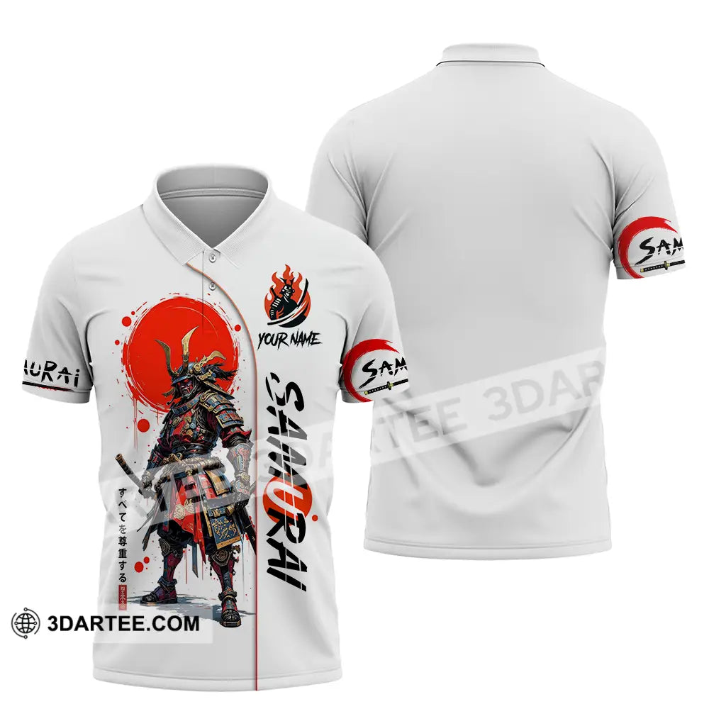 Unisex Shirt - Custom Samurai 3D Shirt Polo Shirt / S T-shirt