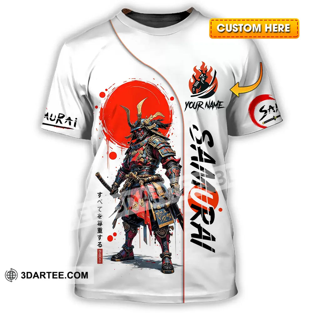 Unisex Shirt - Custom Samurai 3D Shirt T-shirt