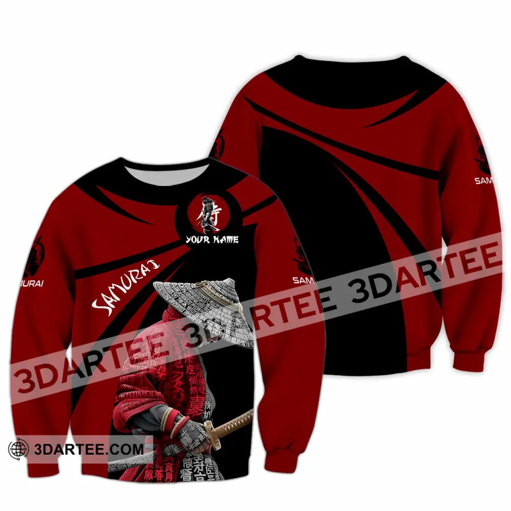 Unisex Shirt - Custom Samurai Design Shirt Long Sleeve / S T-shirt