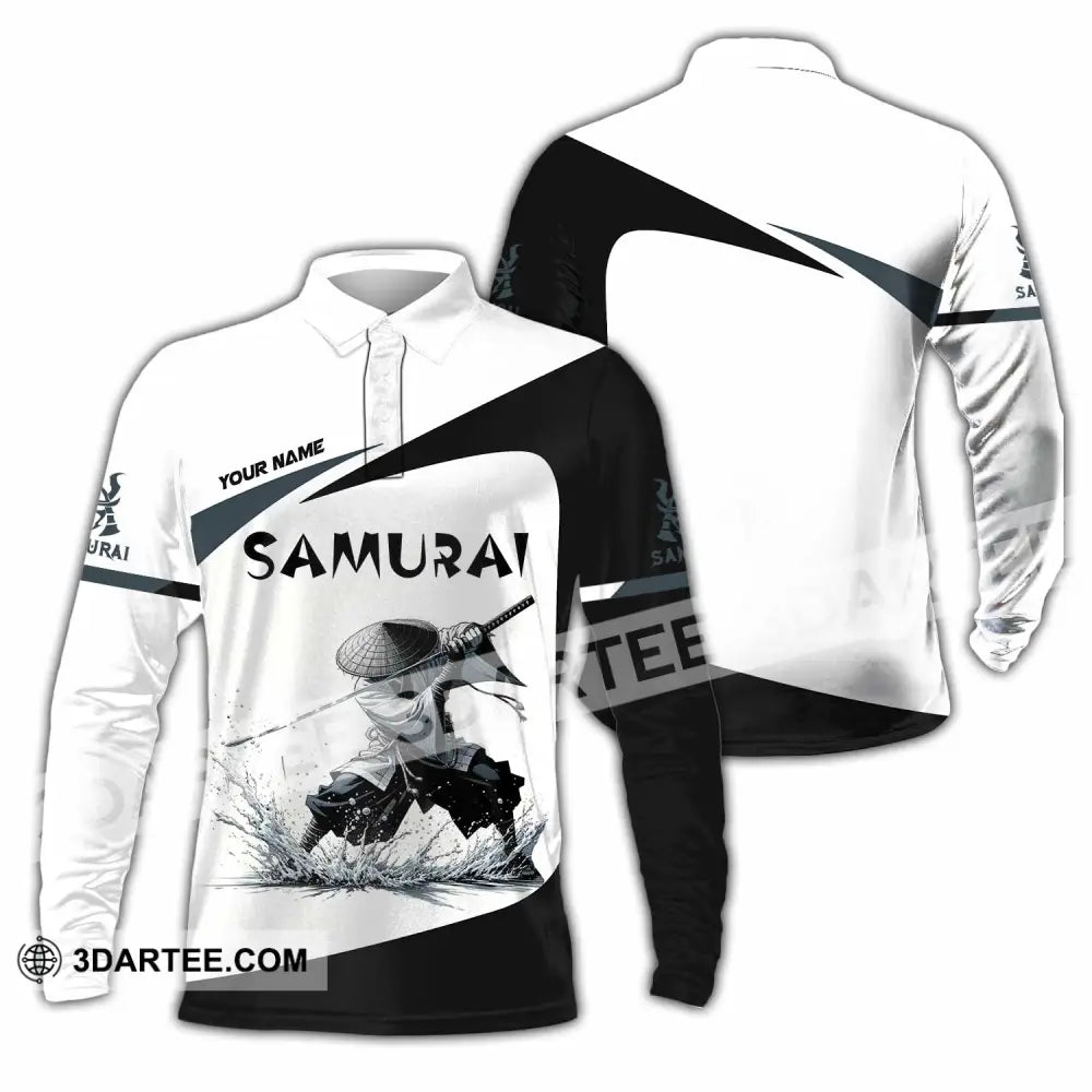 Unisex Shirt Custom Samurai Shirt Long Sleeve Polo / S T shirt