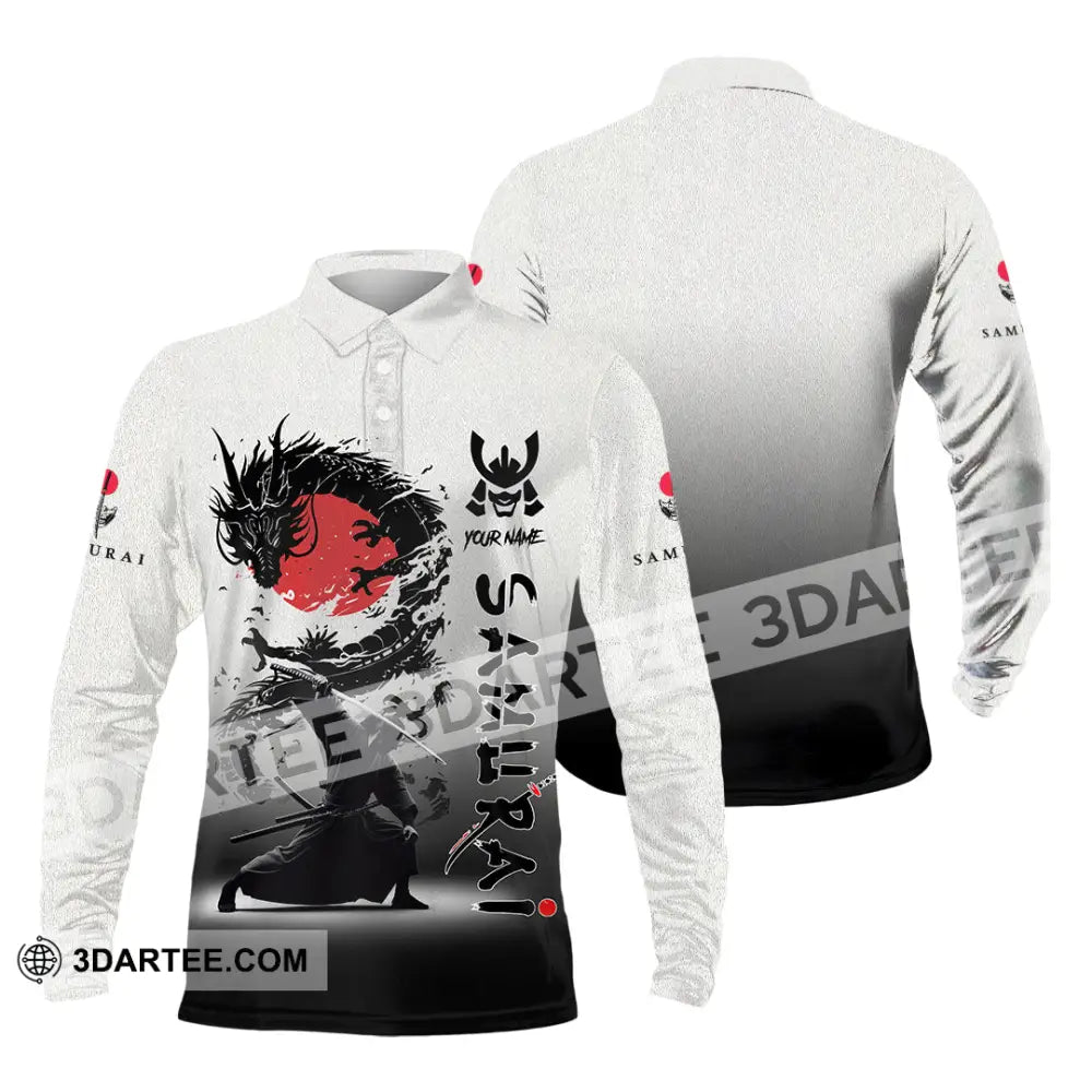 Unisex Shirt Custom Samurai Shirt Long Sleeve Polo / S T shirt