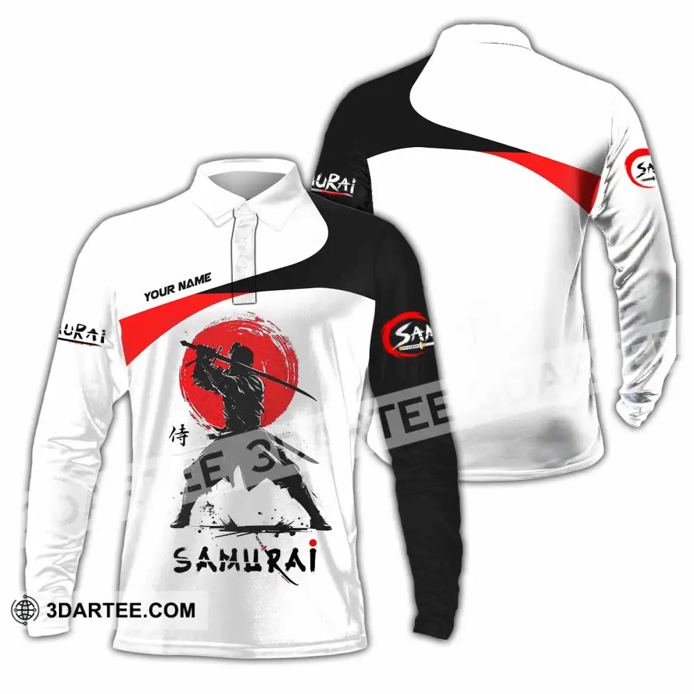 Unisex Shirt - Custom Samurai Shirt - Long Sleeve Polo / S - T-shirt