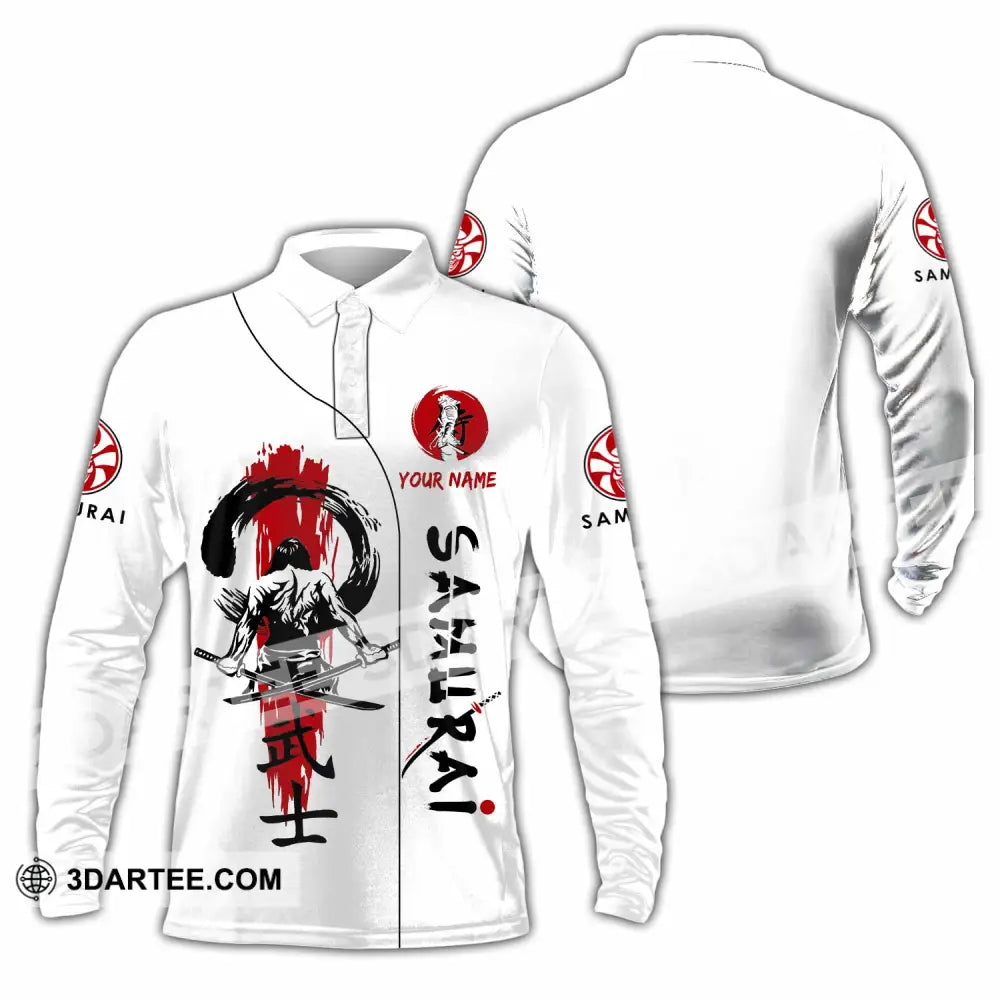 Unisex Shirt - Custom Samurai Shirt Long Sleeve Polo / S T-shirt