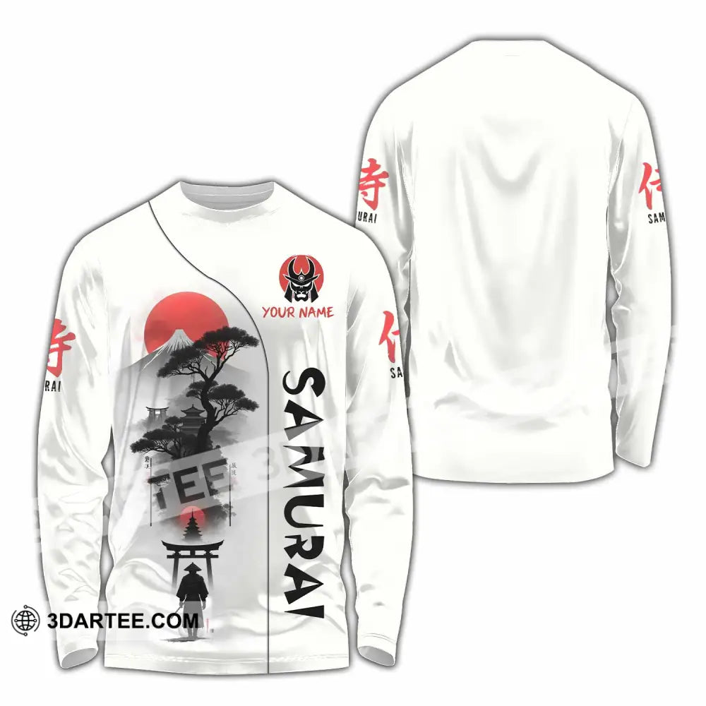 Unisex Shirt Custom Samurai Shirt Long Sleeve Shirt / S T shirt