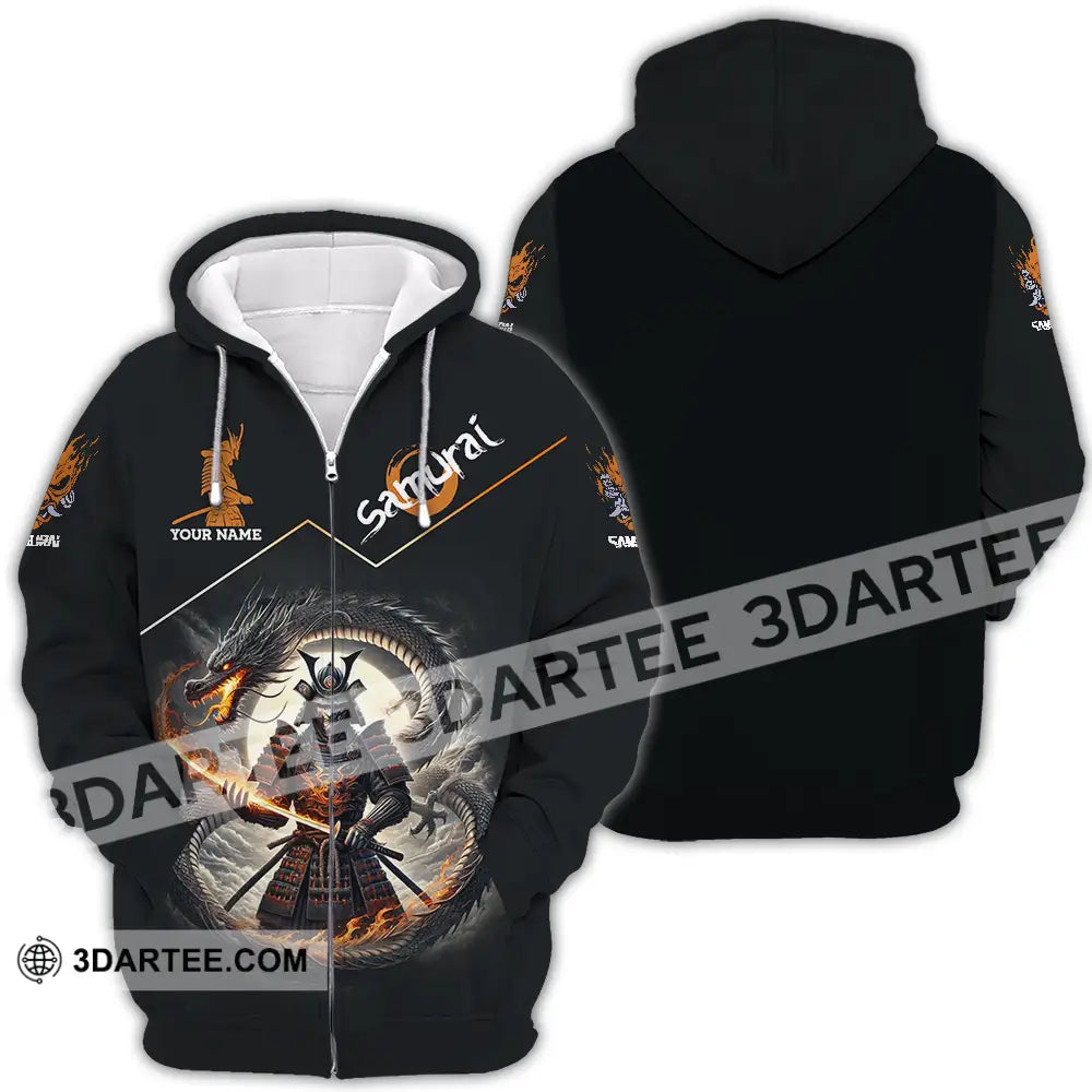 Unisex Shirt - Custom Samurai Sport Shirt Zipper Hoodie / S T-shirt