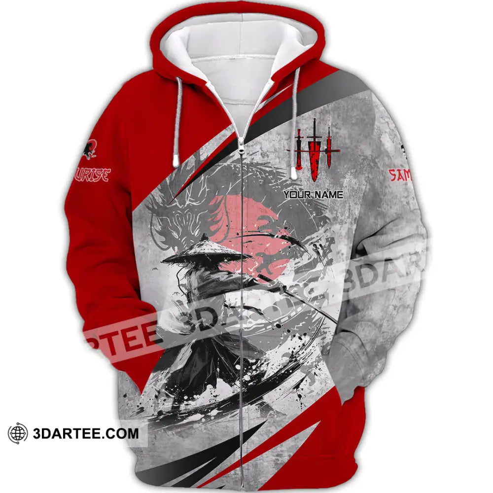 Unisex Shirt - Custom Samurai Shirt Zipper Hoodie / S T-shirt