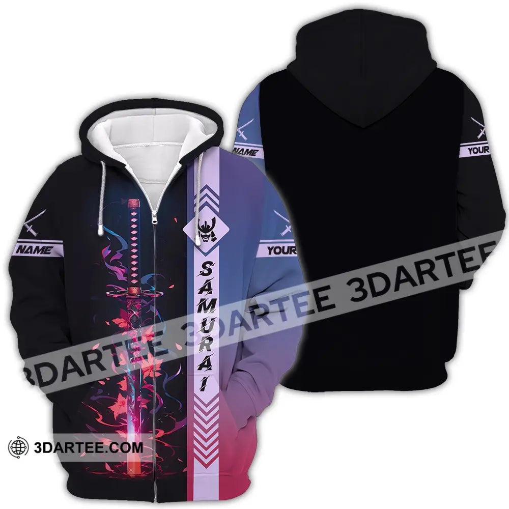 Unisex Shirt - Custom Samurai Shirt Zipper Hoodie / S T-shirt