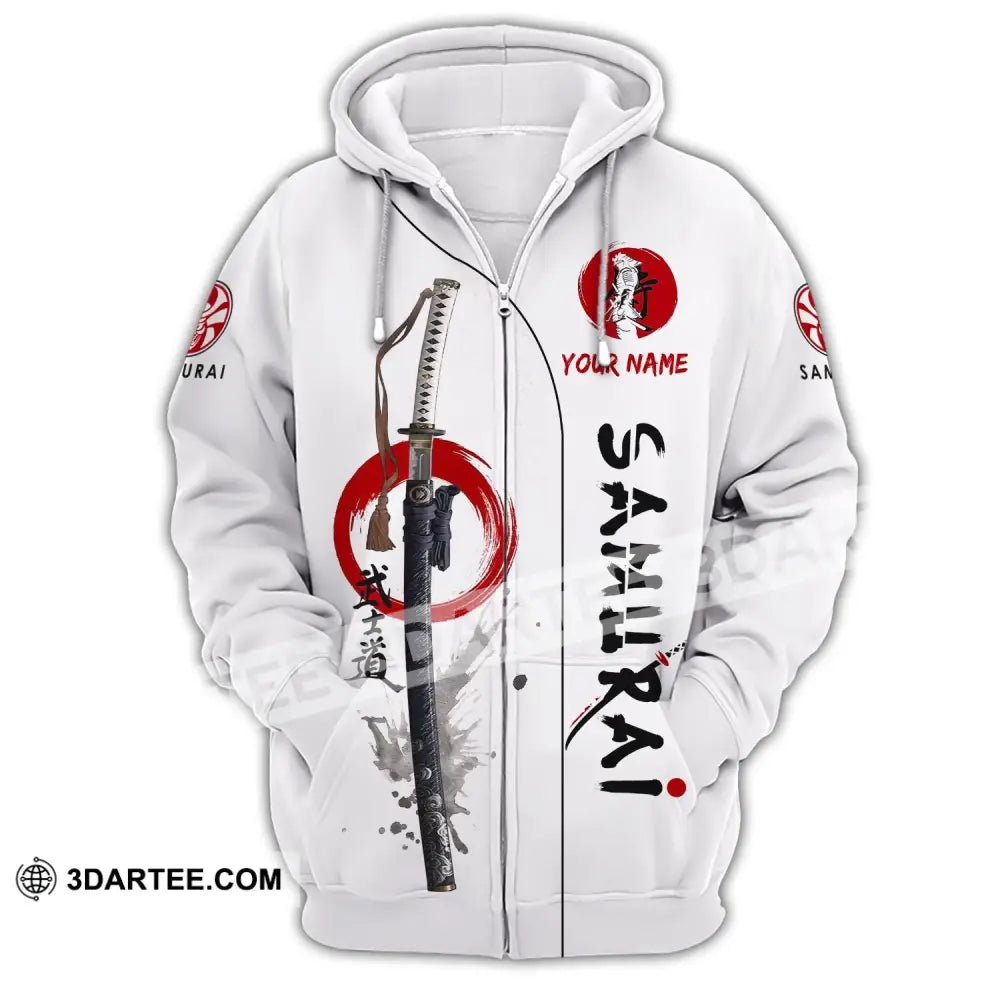 Unisex Shirt - Custom Samurai Shirt Zipper Hoodie / S T-shirt