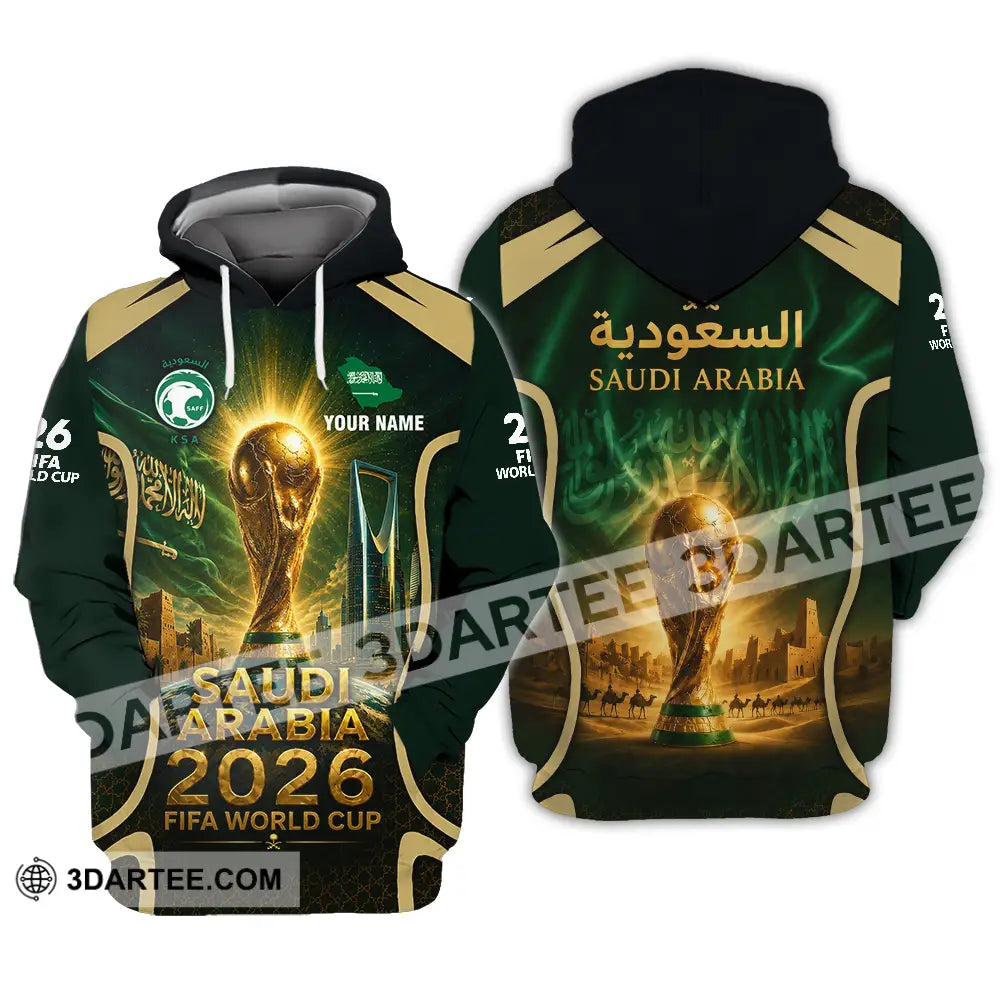 Unisex Shirt - Custom Saudi Arabia World Cup 2026 Shirt - Hoodie / S - T-shirt