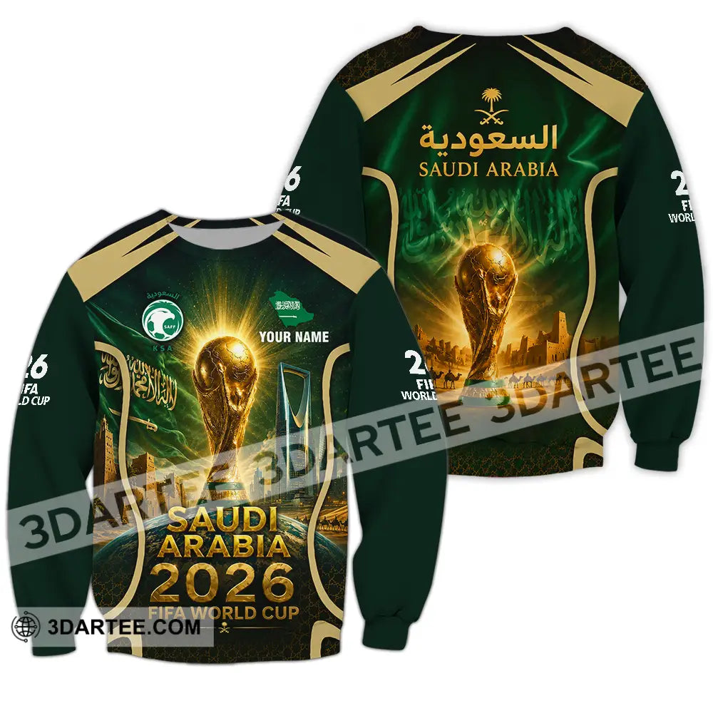 Unisex Shirt - Custom Saudi Arabia World Cup 2026 Shirt - Long Sleeve / S - T-shirt