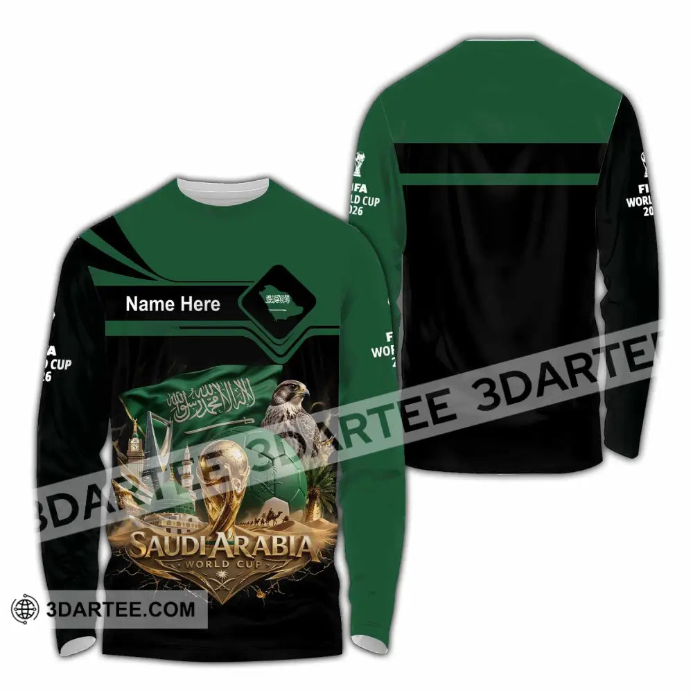 Unisex Shirt - Custom Saudi Arabia World Cup 2026 Shirt - Long Sleeve Shirt / S - T-shirt