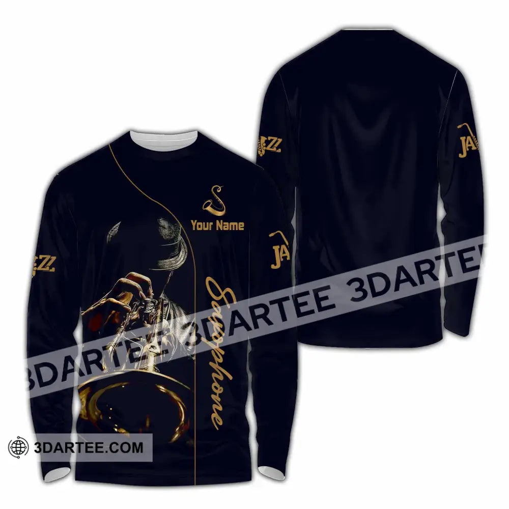 Unisex Shirt - Custom Saxophone Shirt - Long Sleeve Shirt / S - T-shirt