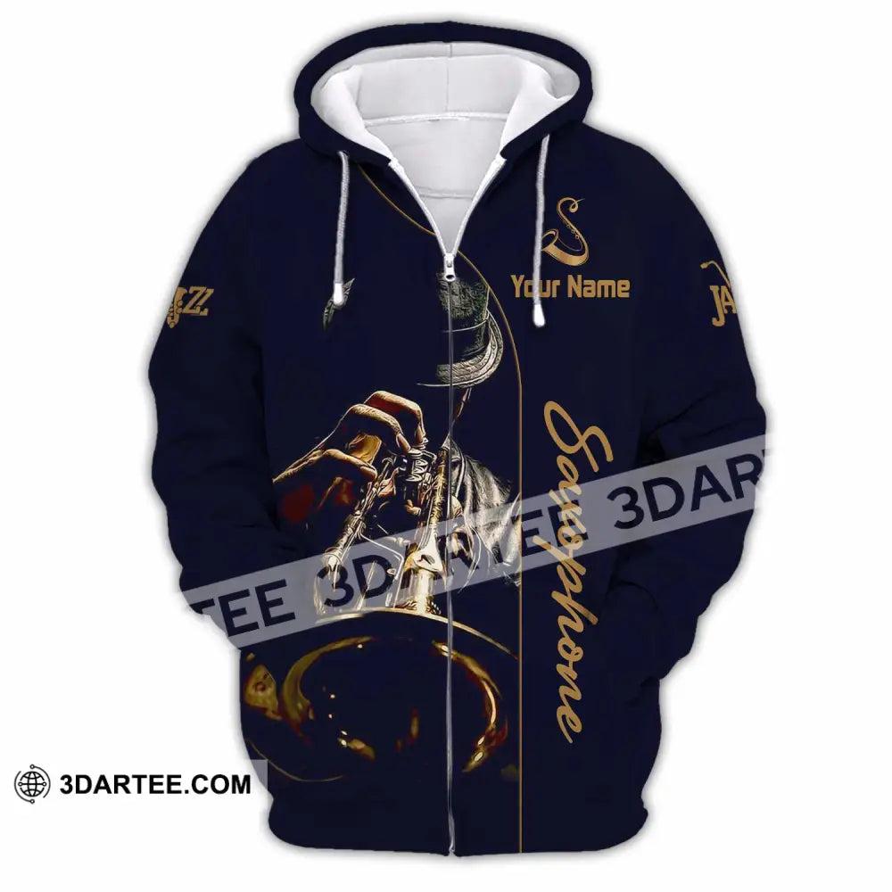 Unisex Shirt - Custom Saxophone Shirt - Zipper Hoodie / S - T-shirt