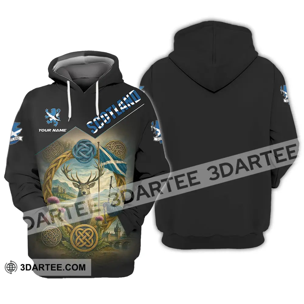Unisex Shirt - Custom Scotland 3D Shirt Hoodie / S T-shirt
