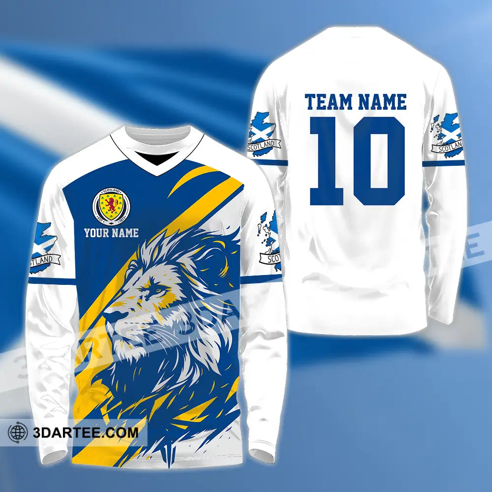 Unisex Shirt - Custom Scotland 3D Shirt Long Sleeve Shirt / S T-shirt