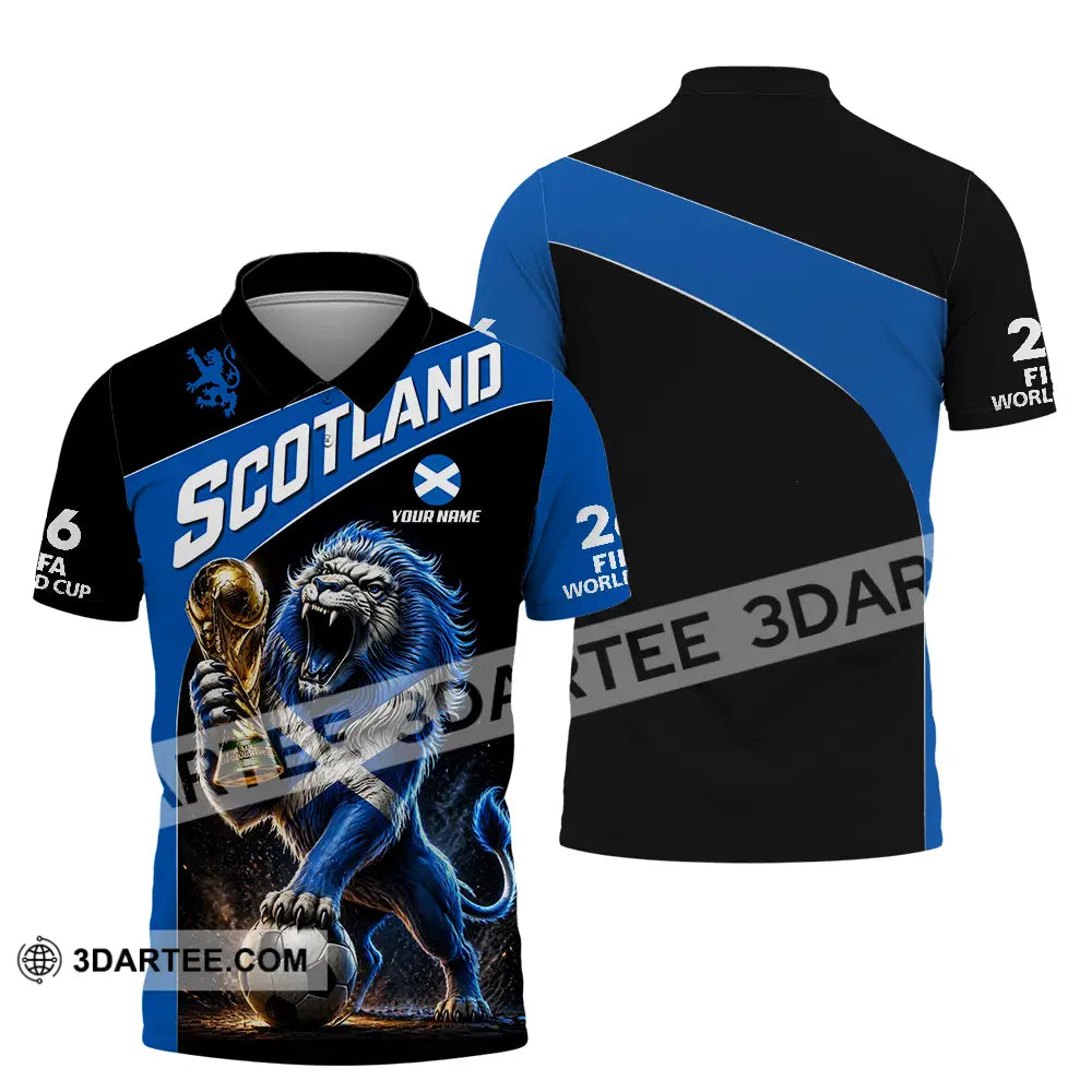 Unisex Shirt - Custom Scotland World Cup 2026 3D Shirt - Polo Shirt / S - T-shirt