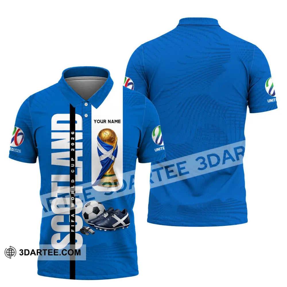 Unisex Shirt - Custom Scotland World Cup 2026 3D Shirt - Polo Shirt / S - T-shirt
