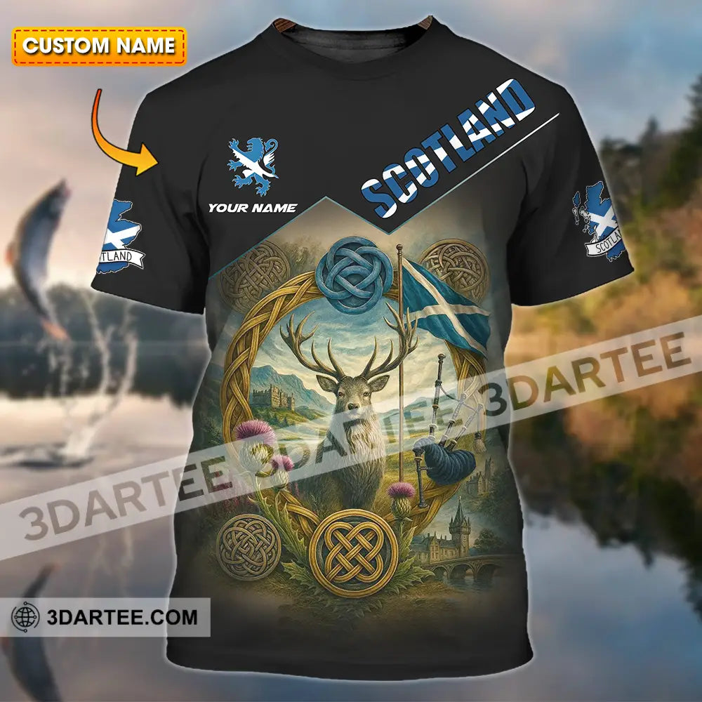 Unisex Shirt - Custom Scotland 3D Shirt T-shirt