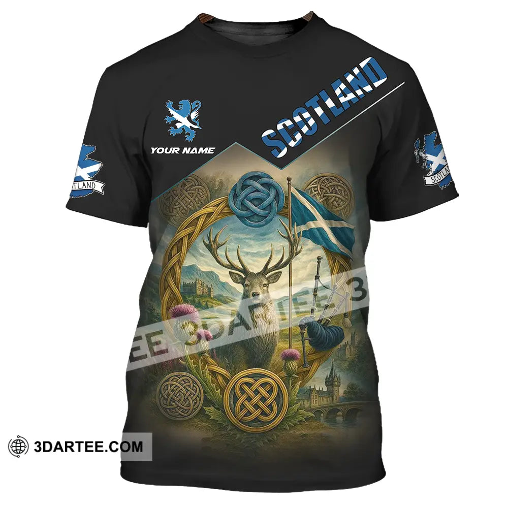 Unisex Shirt - Custom Scotland 3D Shirt T-Shirt / S T-shirt
