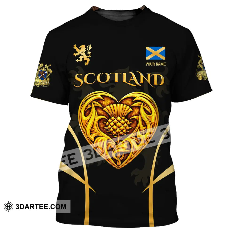 Unisex Shirt - Custom Scotland 3D Shirt T-Shirt / S T-shirt